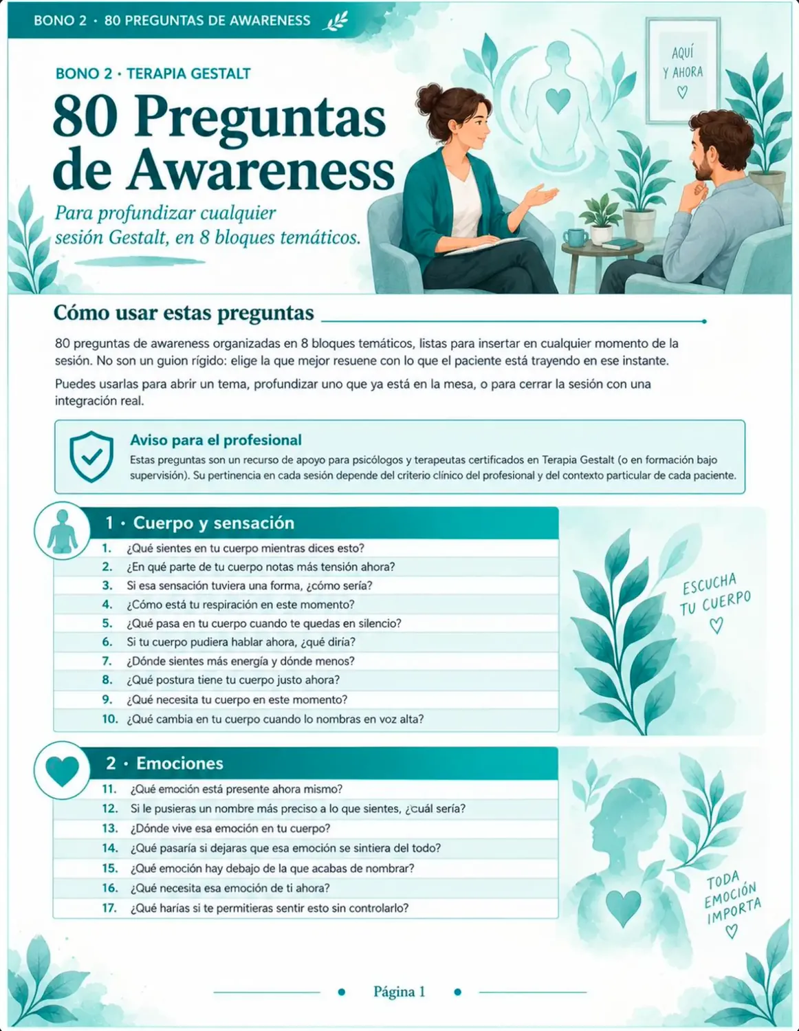 Bono 2: 80 Preguntas de Awareness