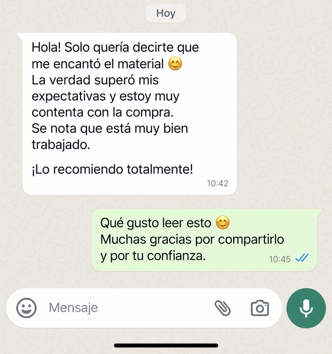 Mensaje real de una terapeuta compradora sobre 100 Técnicas de Terapia Gestalt (3 de 4)
