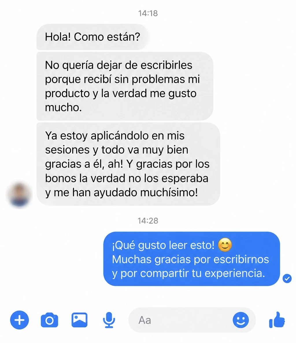 Mensaje real de una terapeuta compradora sobre 100 Técnicas de Terapia Gestalt (2 de 4)