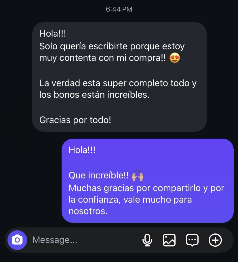 Mensaje real de una terapeuta compradora sobre 100 Técnicas de Terapia Gestalt (1 de 4)